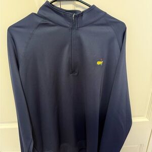 Men's Navy Zip-Up Sweater